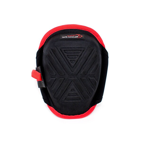 Safe Handler Professional Xtra Strong Gel Knee Pads, Red/Black, PR - BLSH-XHD-MFG-KP-10BKR