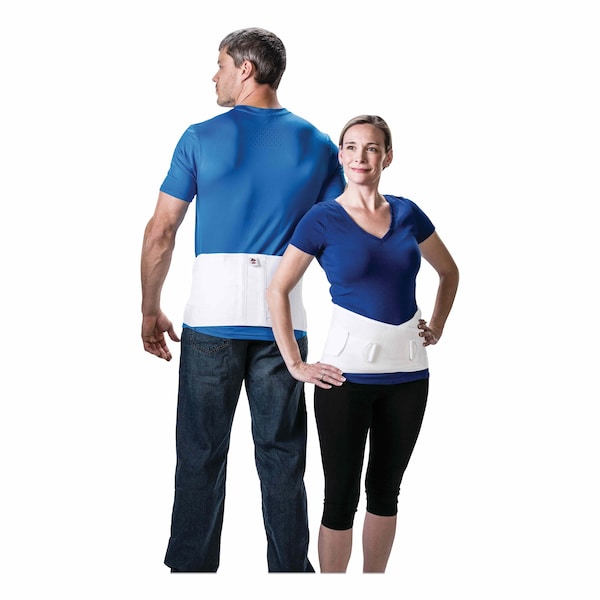 Core Products CorFit System Lumbosacral Spinal Back Support, X-Large, 40" to 52" Waist, White - LSB7000XL