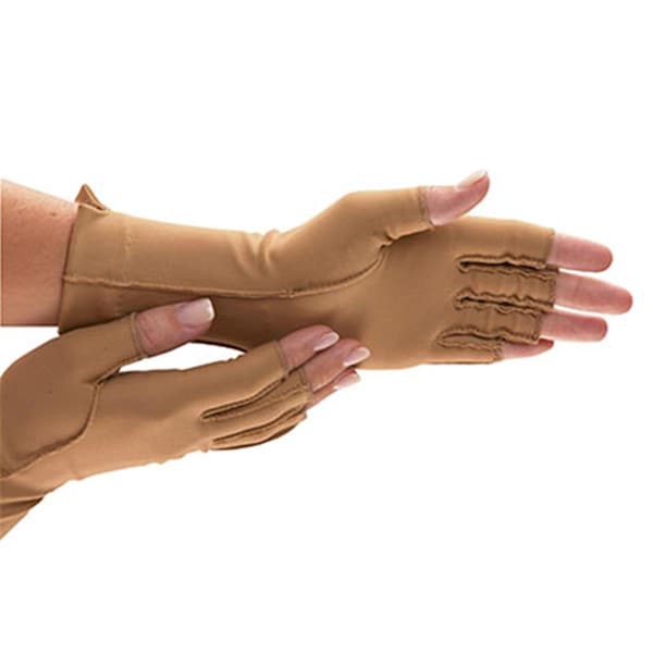 Fabrication Enterprises Isotoner Open Finger Therapeutic Glove, Medium - Set of 2 - 24-8672