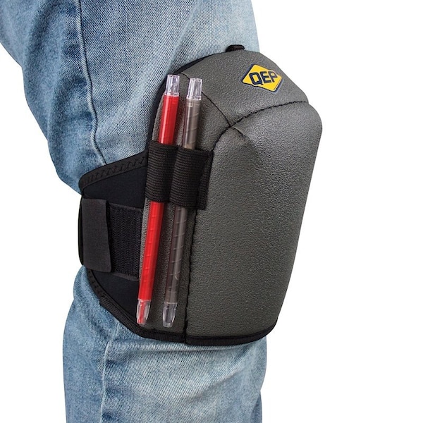 Qep Comfort Grip Knee Pad, One-Size, Foam Pad, Hook and Loop Closure, 2PK - 79634