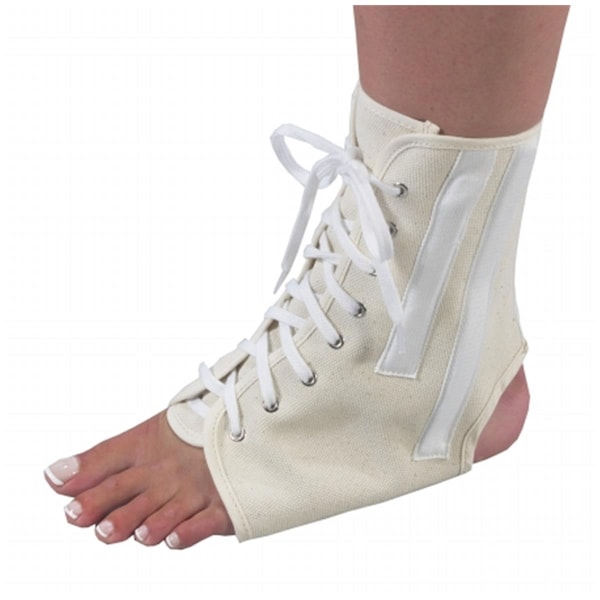 Bilt-Rite Mastex Health -2 Canvas Ankle Brace With Laces- Black - Small - 10-26002-SM