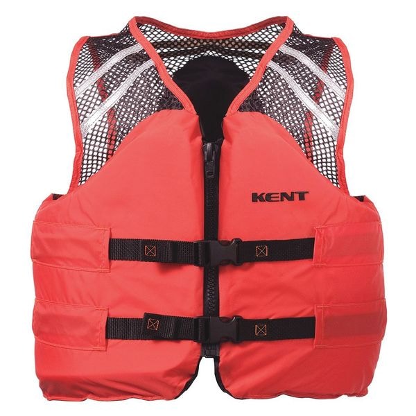 Kent Safety Mesh Classic Vest, Orange, XL - 150600-200-050-23