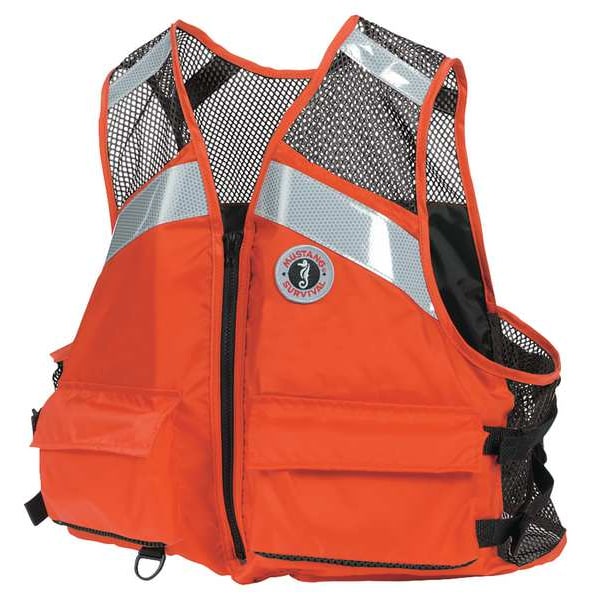 Mustang Survival Life Jacket, L/XL, Orange - MV1254T1-2-L/XL-216