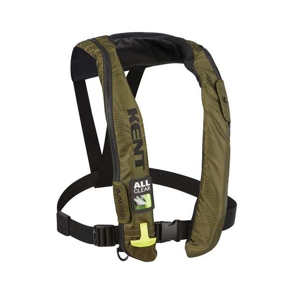 Kent Safety Life Jacket, Universal, 35lb, CO2, Green - 132802-400-004-19