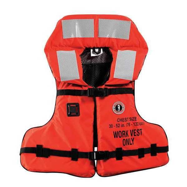 Mustang Survival Work Vest, Mesh (Lining), Universal, Orange - MV3192-2-0-216