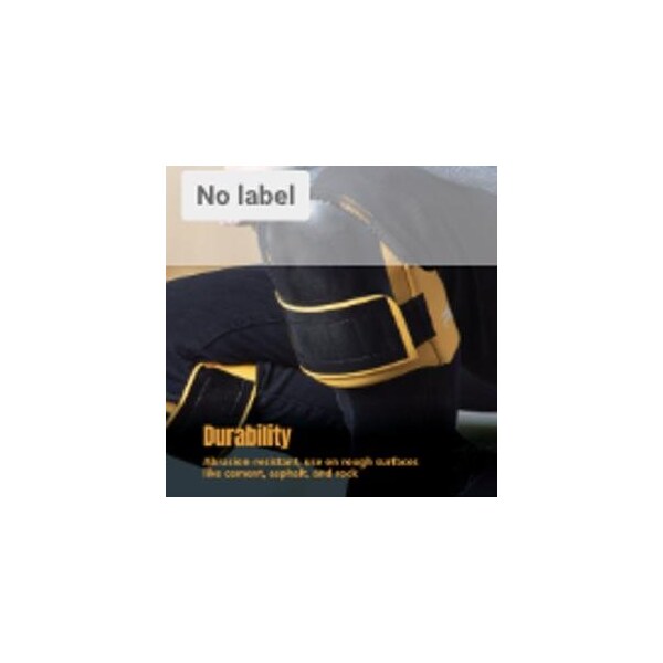Powertec Non-Slip Knee Pads with Comfortable Extra Wide Strap Knee Support Soft EVA Foam Safety Kneepads - 71878N