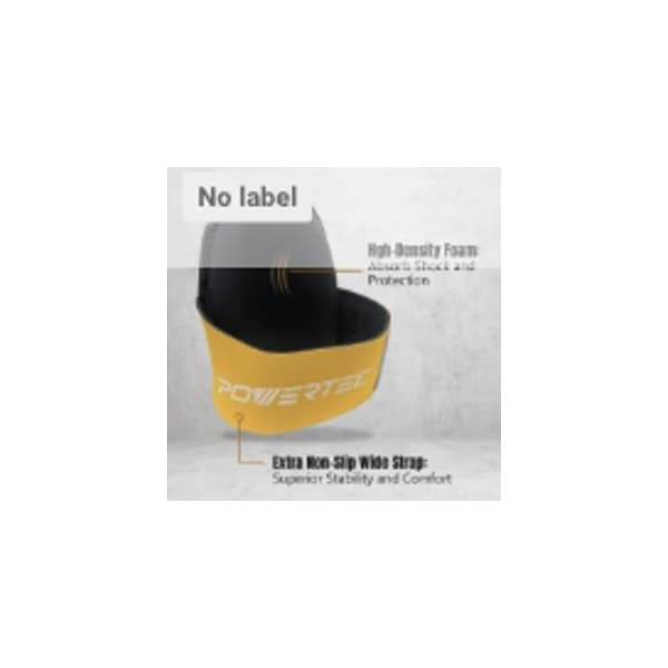 Powertec Non-Slip Knee Pads with Comfortable Extra Wide Strap Knee Support Soft EVA Foam Safety Kneepads - 71878N