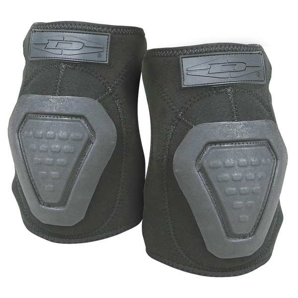 Damascus Gear Elbow Pads, Non-skid, Foam, Plastic Pad, Foam Cap, hook-and-loop Closure, 2 Straps, Black - DNEP-B