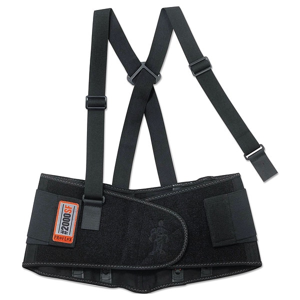 Ergodyne ProFlex 2000SF High-Performance Spandex Back Support Brace, Medium, 30" to 34" Waist, Black - 11283