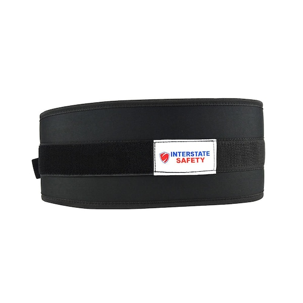 Interstate Safety 6" Weightlifting / Back Support Belt w/Low Profile Torque Ring Closure & Waterproof Foam Core - Med - 40152-M