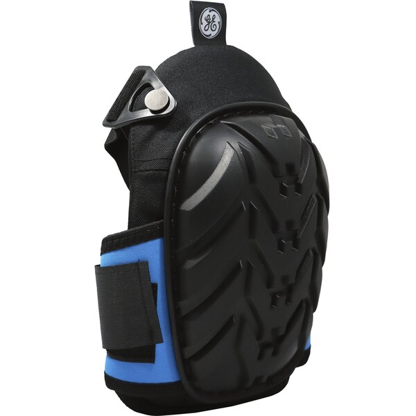 Ge KNEE PAD, Gel Pad, PVC Cap, Hook-and-Loop Closure, Black - GR551