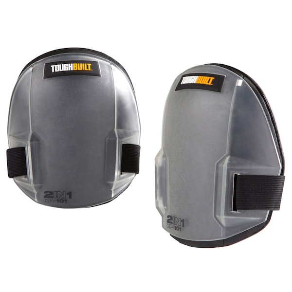 Toughbuilt ToughBuilt 7.48 in. L X 5.91 in. W Plastic 2-in-1 Knee Pads Gray One Size Fits All - TB-KP-101-2BES