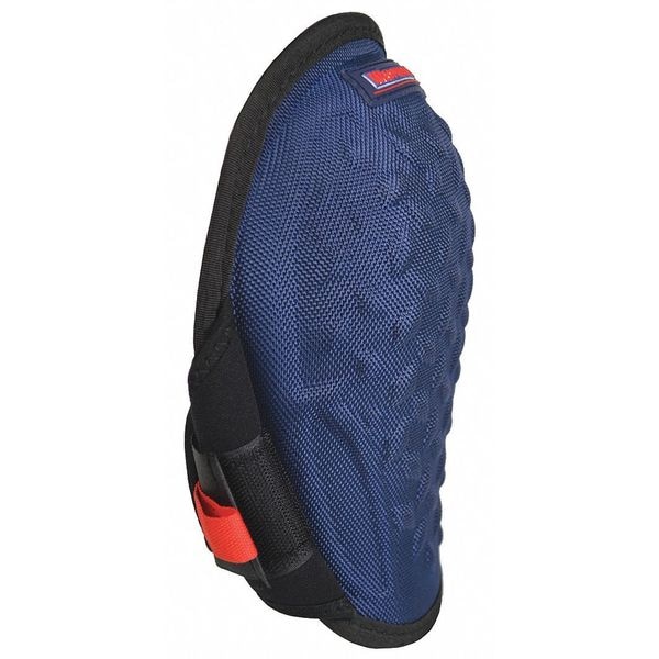 Westward Knee Pad, Non-marring, Foam Pad, Fabric Cap, hook-and-loop Closure, 1 Straps, Black, Blue - 5MZP1
