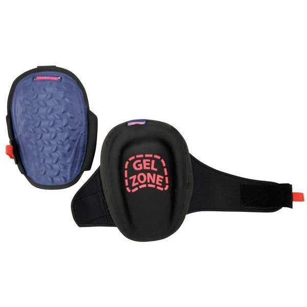 Westward Knee Pad, Non-marring, Foam Pad, Fabric Cap, hook-and-loop Closure, 1 Straps, Black, Blue - 5MZP1