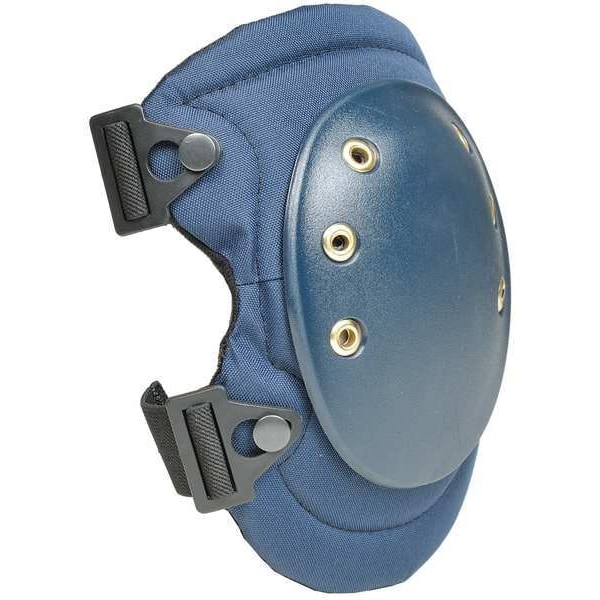 Allegro Industries Knee Pad, Flexible, Foam, Fabric Pad, Rubber Cap, Quick Release Buckle Closure, 2 Straps, Blue - 7103Q