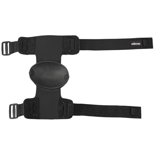 Sellstrom Gel Pad, Quick-Snap Clips Closure, Black/Black with Hi-Viz Orange Grip Strip, Universal - S96410