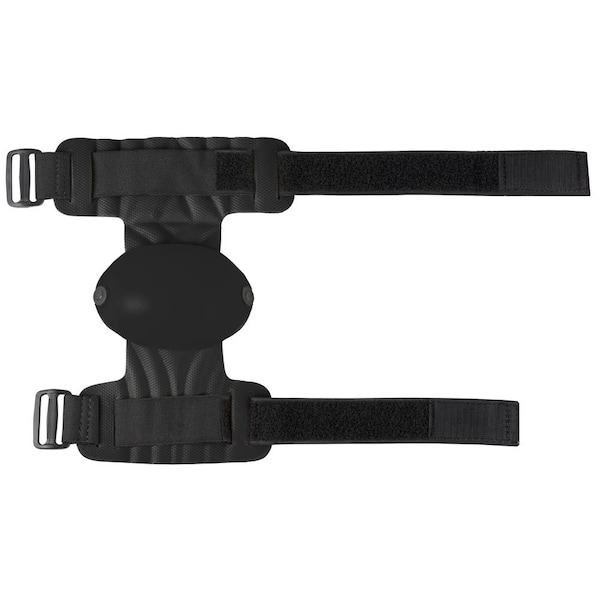 Sellstrom Gel Pad, Quick-Snap Clips Closure, Black/Black with Hi-Viz Orange Grip Strip, Universal - S96410