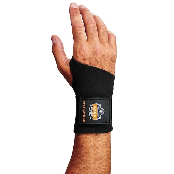 Ergodyne ProFlex 670 Neoprene Wrist Support Sleeve - Single Strap, M - 670