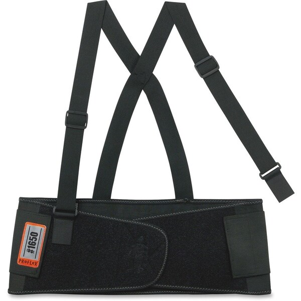 Proflex By Ergodyne Economy Elastic Back Support, 7-1/2"x46", Black - EGO11096