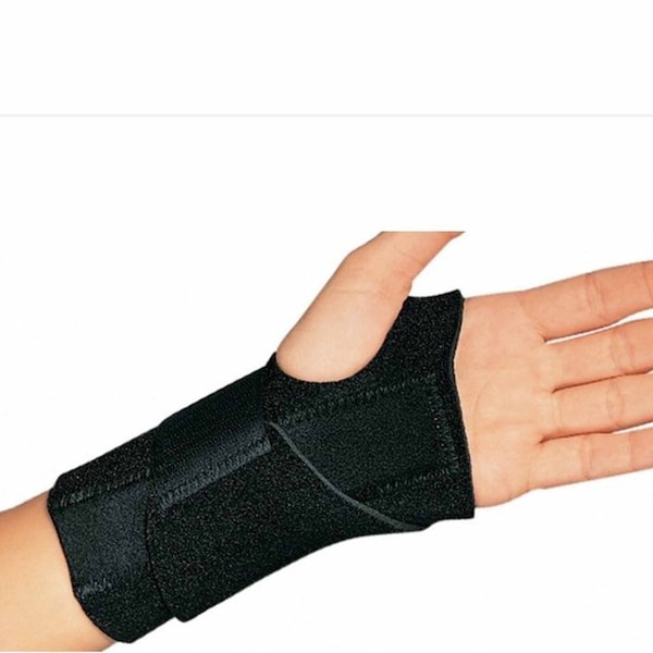 Procare Universal Wrist-O-Prene Wrist Brace Aluminum / Neoprene Right Hand Black One Size Fits Most - 79-82470