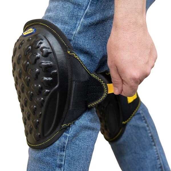 Qep ProMax Gel Knee Pad, One-Size, Foam Cap, EVA Foam Pad, Hook and Loop Closure - 79645