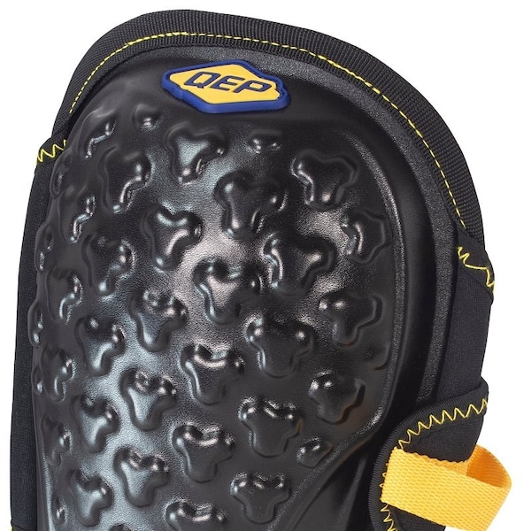 Qep ProMax Gel Knee Pad, One-Size, Foam Cap, EVA Foam Pad, Hook and Loop Closure - 79645