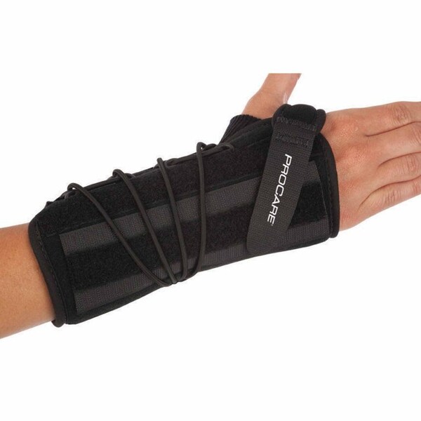 Procare Quick-Fit Wrist Ii Wrist Brace Preformed Aluminum / Foam / Nylon Left Hand Black One Size Fits Most - 79-87570