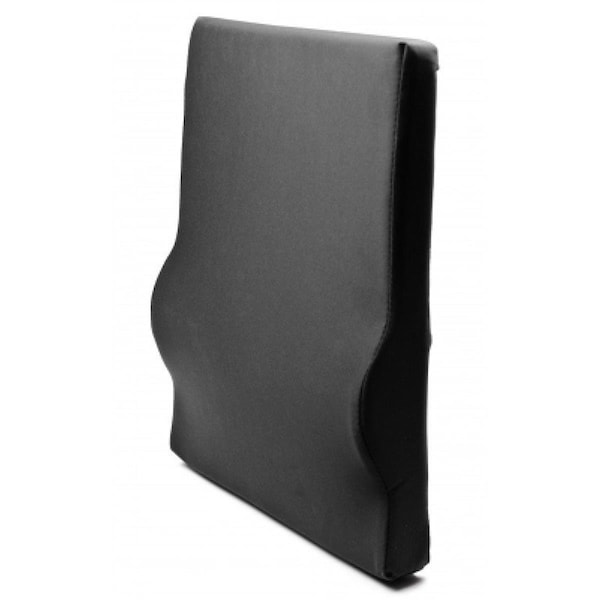 Nutrione 18 x 17 in. Lumbar Cushion, Black - NU2971972