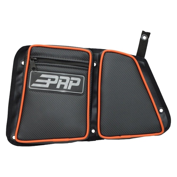 Tfx Soft Top PRP Stock Rear Driver Side Door Bag with Knee Pad, Black for 2015-2017 Polaris RZR 900 XC - BPRE40-210