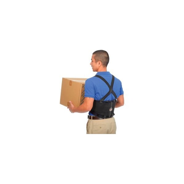 Ergodyne Ergodyne ProFlex 100 Economy Back Support WRubber Track Webbing, Small, Black - 11382