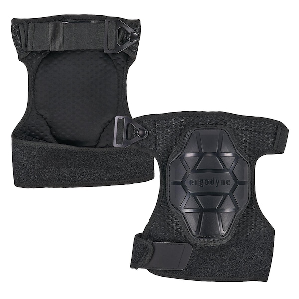 Ergodyne One Size Black Knee Pads - Non Marring 3-Layer Foam - 575