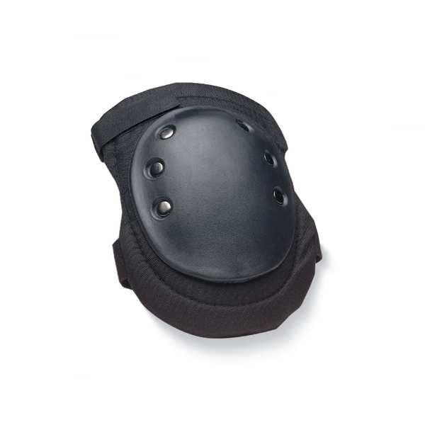 Allegro Industries Knee Pad, Flexible, Foam, Fabric Pad, Rubber Cap, hook-and-loop Closure, 2 Straps, Black, Universal - 7103