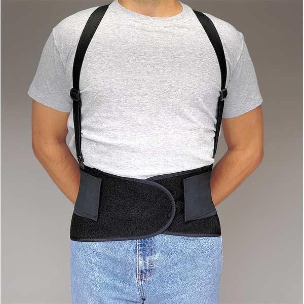 Allegro Industries Back Support, L, 38in to 47in, Black - 7176-03