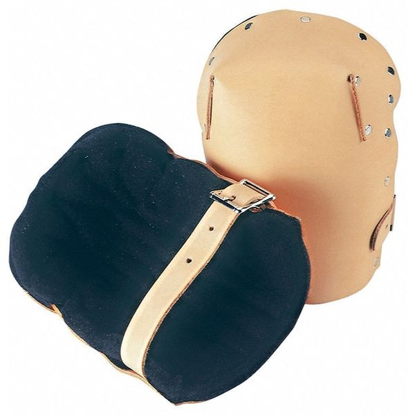 Clc Work Gear Knee Pad, Felt Pad, Leather Cap, Leather Straps Closure, 1 Straps, Tan, Universal - 313