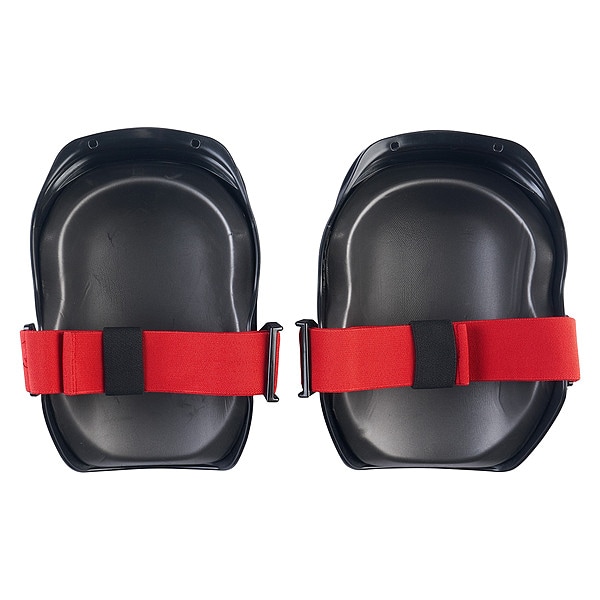 Milwaukee Tool Free-Flex Knee Pad, Flexible, Plastic Pad, Foam Cap, Buckle Closure, 1 Straps, Black/Red, Universal - 48-73-6000