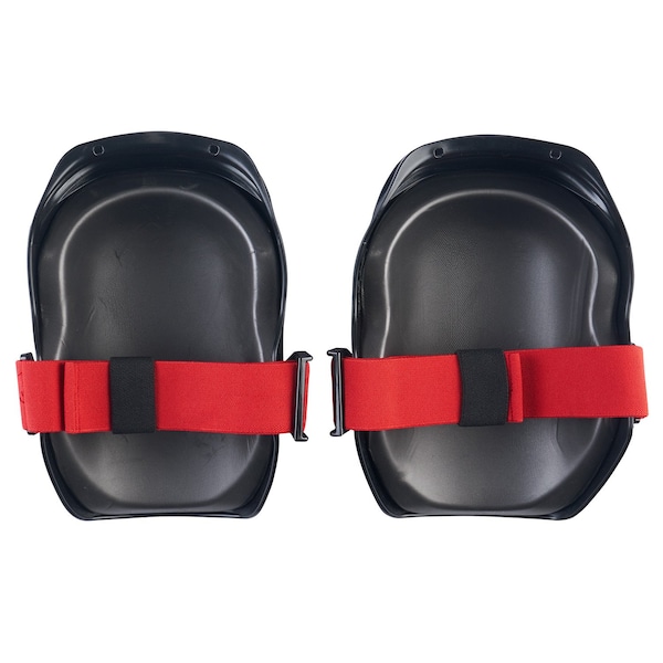 Milwaukee Tool Free-Flex Knee Pad, Flexible, Plastic Pad, Foam Cap, Buckle Closure, 1 Straps, Black/Red, Universal - 48-73-6000