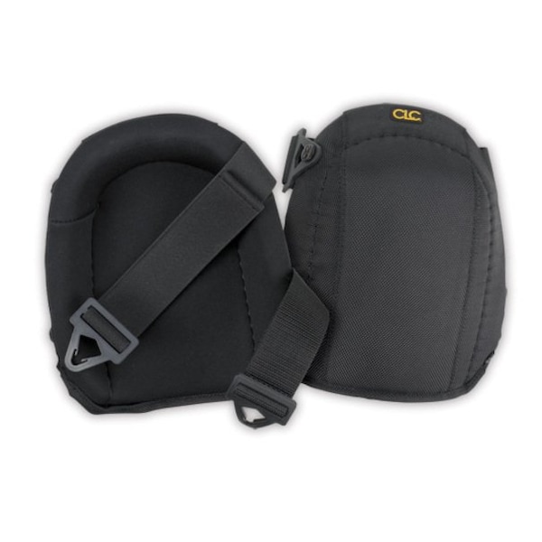 Clc Work Gear Knee Pad, Non-marring, Foam Pad, Fabric Cap, Quick Release Closure, 2 Straps, Black, Universal - 342