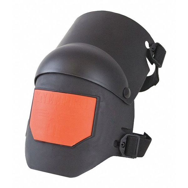 Sellstrom KneePro Ultra Flex Hybrid Knee Pads, Gel Pack, Hinged, Non-Marking Grip Strip, Black/Orange, 1 Pair - S96211
