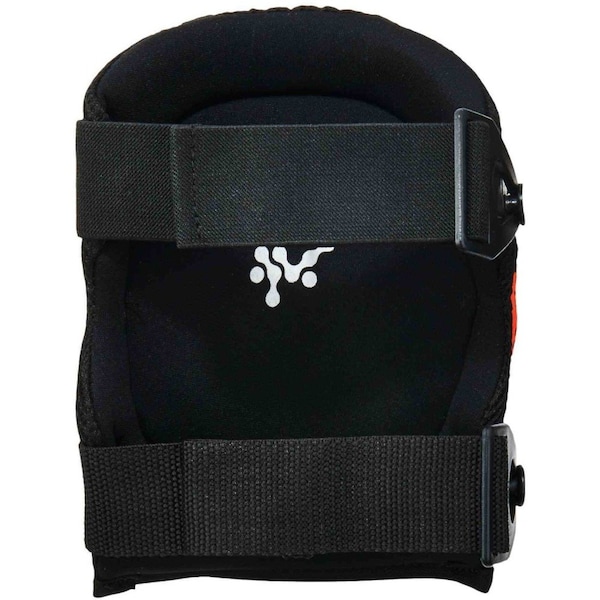 Ergodyne Knee Pad, Hard Shell, Foam, Gel Pad, Rubber Cap, Clip Closure, 2 Straps, Black, Universal - 357