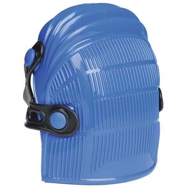Allegro Industries Knee Pads, Flexible, EVA Foam Pad, Polycarbonate Cap, Button and Loop Closure, 2 Straps, Blue/Black - 6987