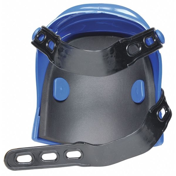 Allegro Industries Knee Pads, Flexible, EVA Foam Pad, Polycarbonate Cap, Button and Loop Closure, 2 Straps, Blue/Black - 6987