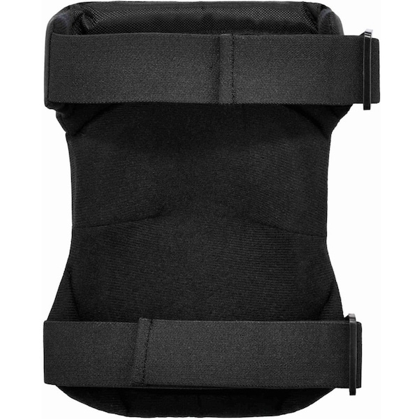 Ergodyne Knee Pad, Hard Shell, Gel, Foam Pad, Rubber Cap, Buckle Closure, 2 Straps, Black, Universal - 435