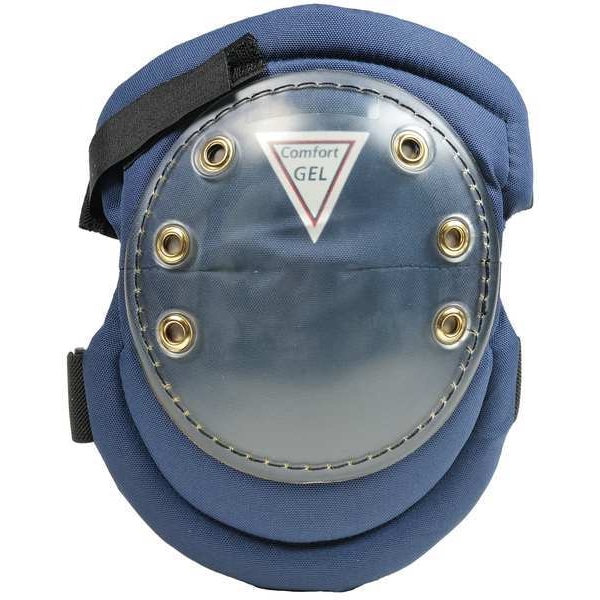 Allegro Industries Knee Pad, Soft, Gel Pad, Fabric Cap, hook-and-loop Closure, 2 Straps, Blue, Universal - 7103-GEL