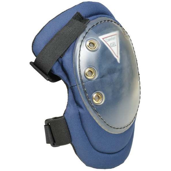 Allegro Industries Knee Pad, Soft, Gel Pad, Fabric Cap, hook-and-loop Closure, 2 Straps, Blue, Universal - 7103-GEL
