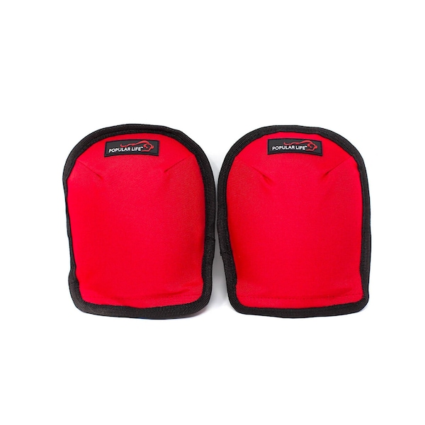Popular Life Original Washable Home & Gardening Knee Pads, Red, PR - BLPL-ES-XPE-KP-12BKR