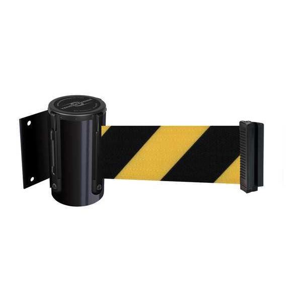 Tensabarrier Belt Barrier, Black, Belt Yellow/Black - 896-STD-33-STD-NO-D4X-C