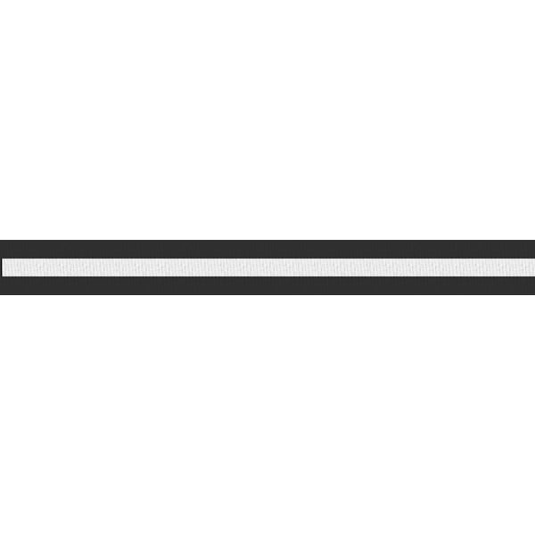 Queue Solutions WallPro Recessed Unit, Satin Stain., 13' Blk/White Horiz. Stripe Belt - WPRU-SS-BW150