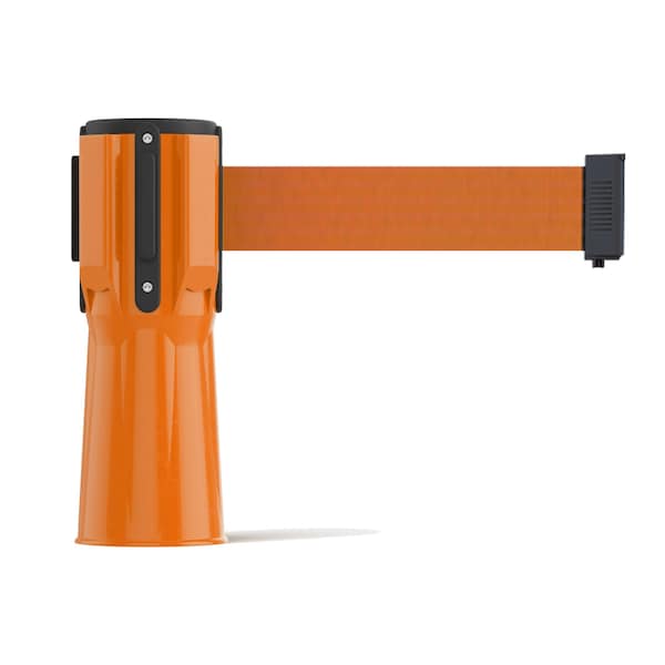 Montour Line Retractable Belt Barrier Cone Mount Orange Case 11ft. Orange Belt - CP100-OR-OR-110