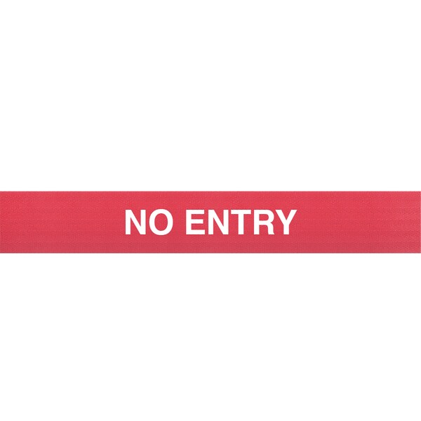 Queue Solutions WeatherMaster 300, Red, 16' Red/White NO ENTRY Belt - WMR30050R-RWN160