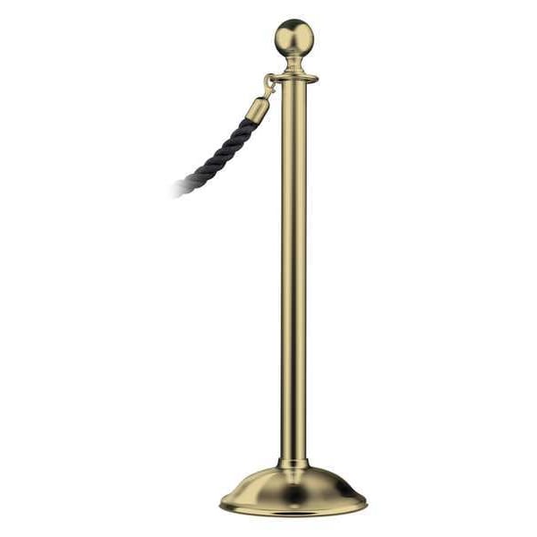 Lawrence Metal Sphere Top Post, Satin Brass, Trad - 312T-2S